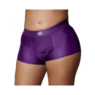 Strap on Dildos Harnesses Ouch Vibrating Strap on Boxer Purple Xl xxl