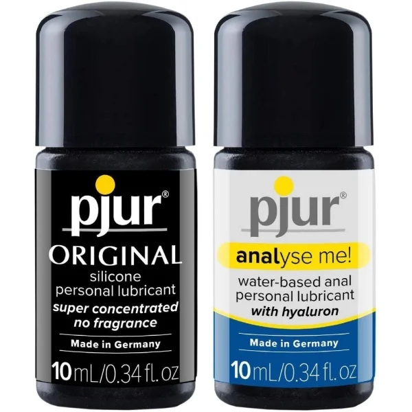 Pjur Mini Collection of Assorted Lubricants | 4-Pack of 0.34ml each (1oz)