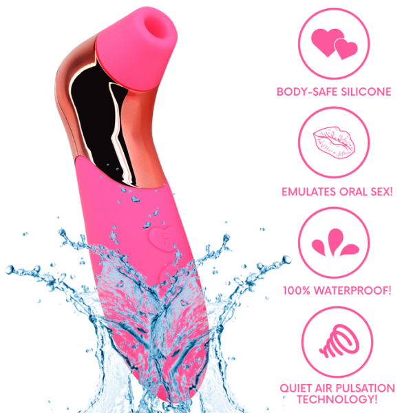 Silicone Vibrating & Pulsating Rechargeable Clit Sucker
