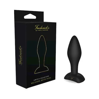 Fredericks Of Hollywood Silicone Butt Plug 3 5 Inch Black 3 5 Inches