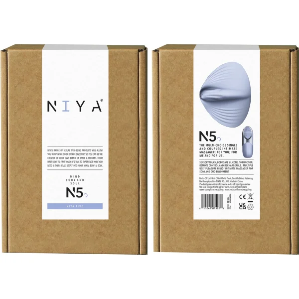NIYA 5 Vibrating Silicone Waterproof Rechargeable Dual Use Stimulator With Remote