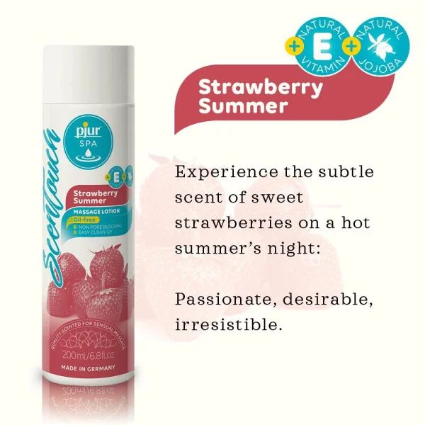 PJUR SPA SCENTOUCH STRAWBERRY MASSAGE LOTION 200ML