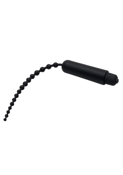 Dark Rod Vibrating Beaded Silicone Sound
