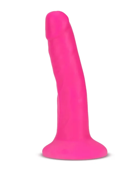 Neo Elite - 6-inch Silicone Dual-density Cock - Neon Pink