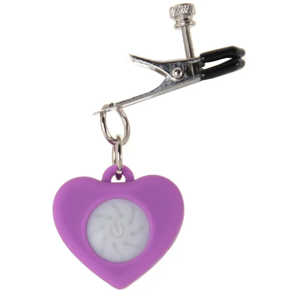 Charmed Silicone Light Up Heart Clamps