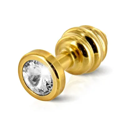 Anni Ano Ribbed T3 Butt Plug Gold 35mm