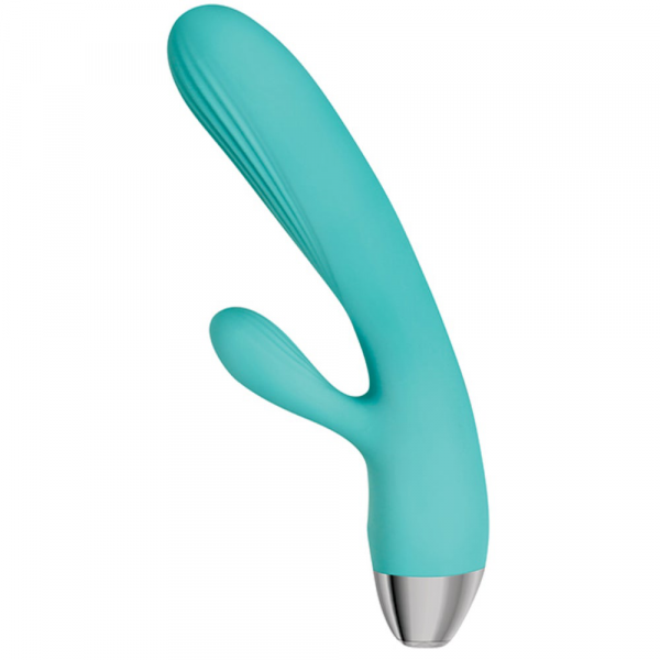 Adam & Eve Eve's Rechargeable Pulsating Dual Massager - Teal