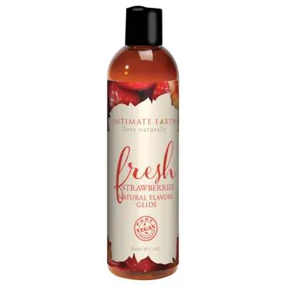 Intimate Earth Natural Flavours Glide Strawberry Natural 60ml