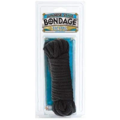 Bondage Rope Cotton Japanese Style Black