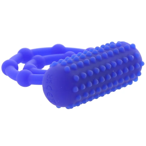 Silicone Rechargeable 10 Bead Maximus Vibrating Cock Ring By CalExotics