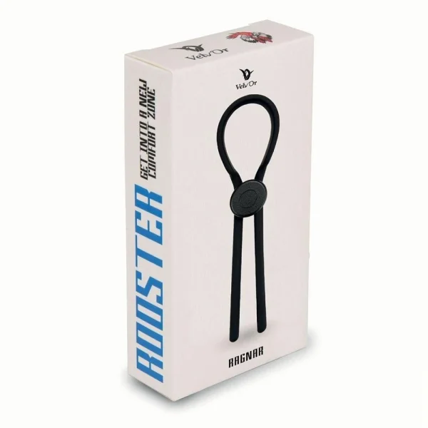 Velv'Or Rooster Ragnar Adjustable Lasso String Cock Ring - Black — image 8 of 12