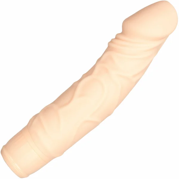 Silicone Stud Woody 7 Function Vibrating Dildo - Vanilla