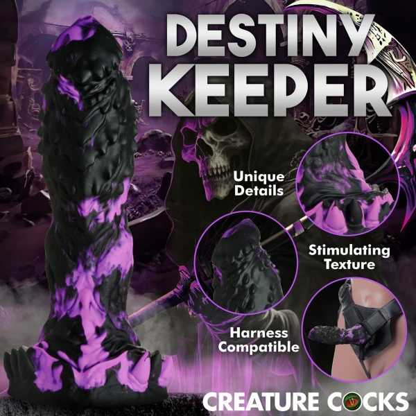 Grim 7.75" Silicone Suction Cup Dildo By Creature Cocks