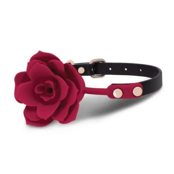 Secret Kisses Rosegasm Bloom Silicone Mouth Gag