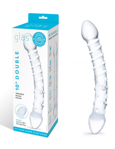 Glas Double Trouble 10" Dildo