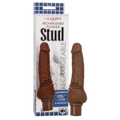 Rechargeable Power Stud Cliterrific Brown