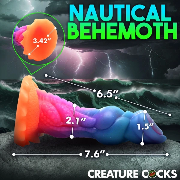 Creature Cocks Aqua-Cock Glow-in-the-Dark Dildo