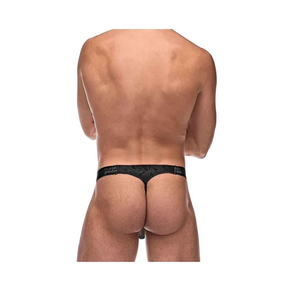 Mp Impressions Micro G-string V Blk Lx