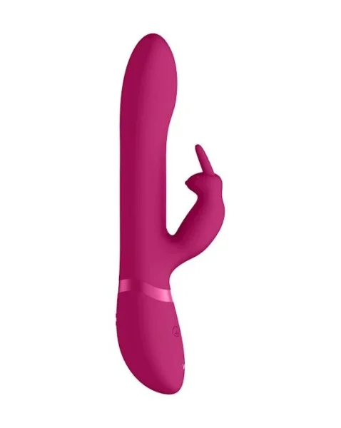Amoris - Stimulating Beads Rabbit  - Pink - 8 Inch