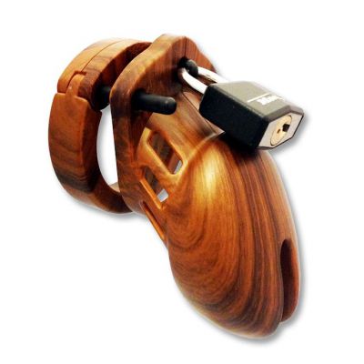 Cb 6000s Wood Chastity Device 25 Brown 2 5 Inch