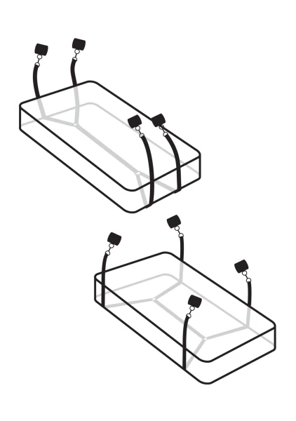 Fetish Fantasy Limited Edition Wraparound Mattress Restraints