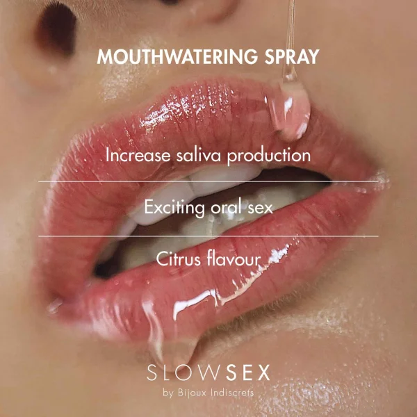 Slow Sex Mouthwatering Spray By Bijoux Indiscrets - .44 oz