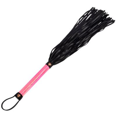 Bondara Pink Kink Faux Leather Rose Gold Flogger 17 Inch