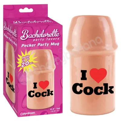 Bachelorette Party Favors Pecker Party Mug