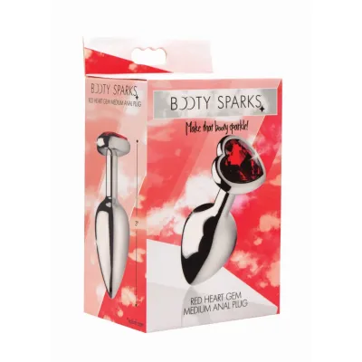 Red Heart Gem Anal Plug Medium