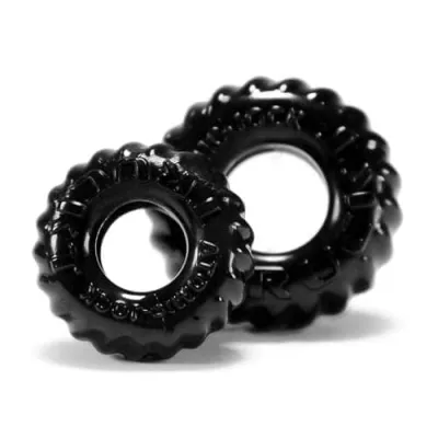 Truckt 2 Piece Cockring Set Atomic Jock Black
