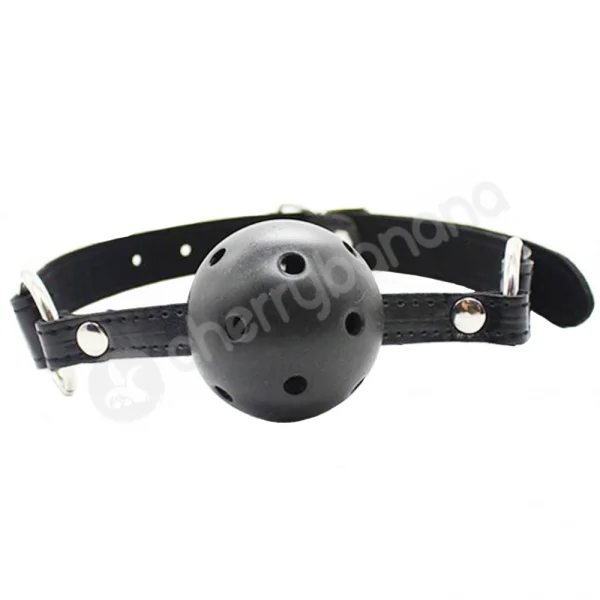 Cherry Banana Dare Black Breathable Ball Gag