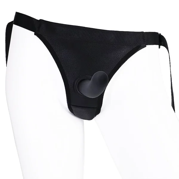 In A Bag Vegan Leather Harness & 5.25" Dong By Doc Johnson