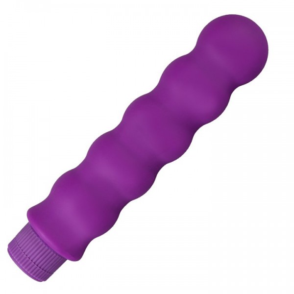 Bondara Purple Silicone Rippled Vibrator