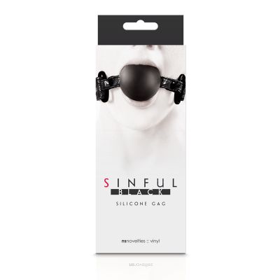 Sinful Soft Silicone Gag Black