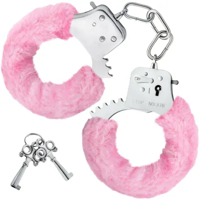 Temptasia Cuffs By Blush Novelties Pink Furry Handcuffs