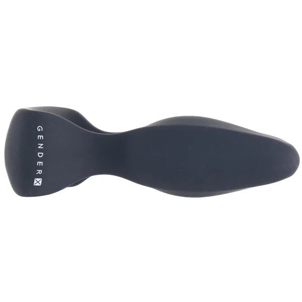 Gender X Hip To Be Square Rechargeable Waterproof Silicone Vibrating Anal Plug - Black
