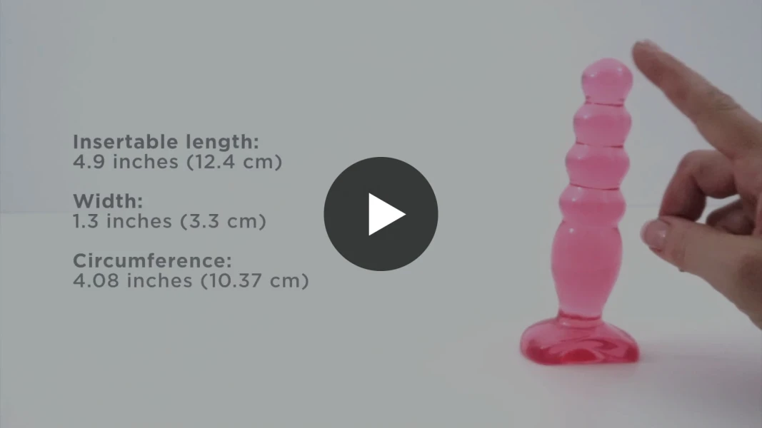 Crystal Jellies 5 inch Anal Delight - Purple