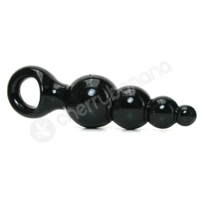 Jolie Ripples Black Small Butt Plug