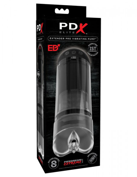 Penis Enlarging Extender Pump with Sucking and Vibrating Pussy!