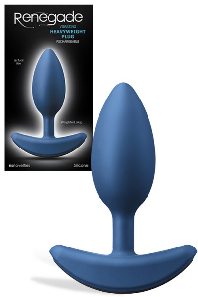 nsnovelties 4.7" Vibrating Heavyweight Silicone Butt Plug