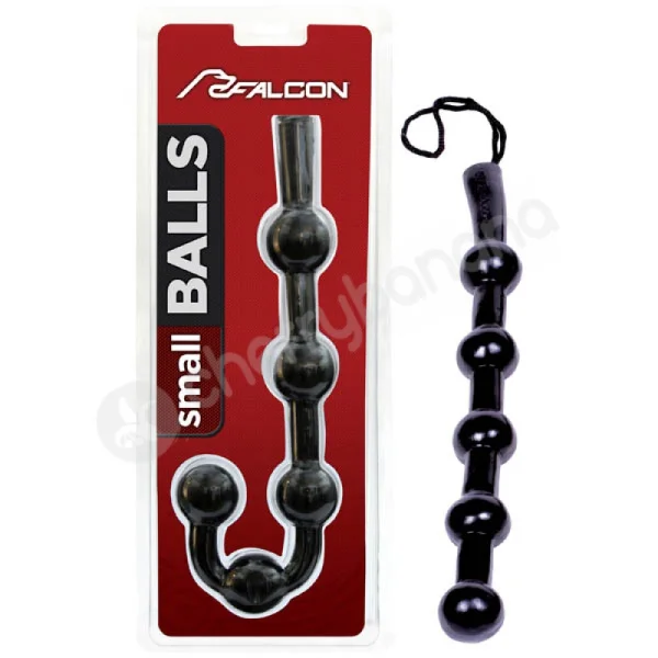 Falcon Balls Black Small Anal Cord