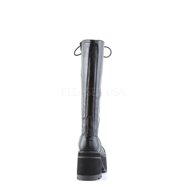 RANGER-302 - 3 1/2" Goth Punk P/F Blk Pu Knee BT W/ Side Zipper — image 4 of 4