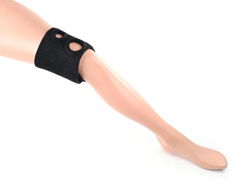 Sportsheets Dual Penetration Thigh Strap on -  Black