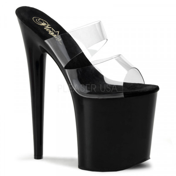 FLAMINGO-802 - 8" Heel Two Band Platform Slide — image 5 of 8