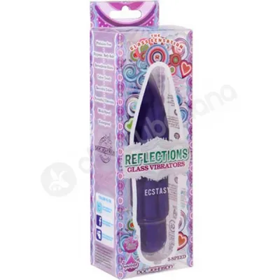 Reflections Ecstasy Purple Glass Vibrator