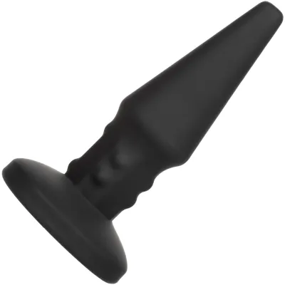 Bionic Beaded Rimming Probe Rechargeable Silicone Anal Stimulator By CalExotics Black