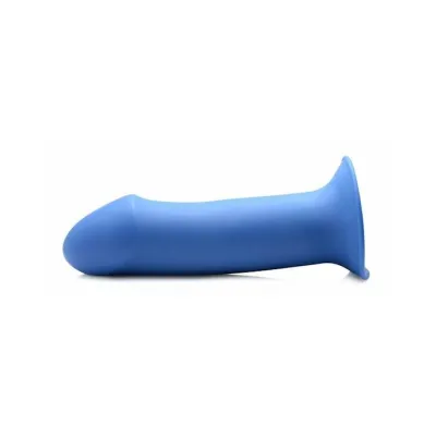 Squeezable Thick Phallic Dildo 6 9 Inch Blue 7 Inch