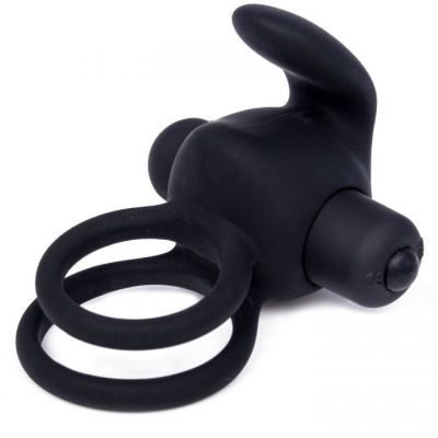 Bondara Buzz Bunny 10 Function Vibrating Double Cock Ring
