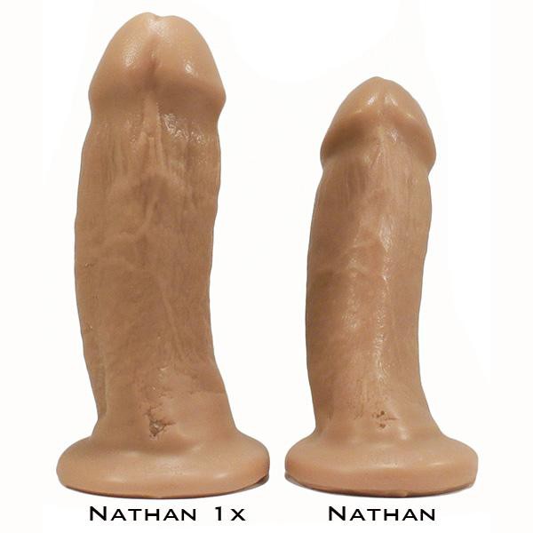 SquarePegToys® Nathan Harness SuperSoft Silicone Dildo with SquarePegHole™