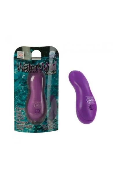 Water Whirl Massager Vibrating 2 Speed 4.25 Inch Waterproof Purple